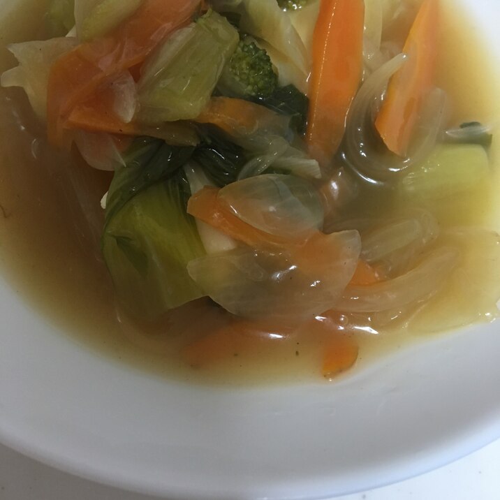 豆腐の青梗菜とブロッコリーのあんかけ(^○^)